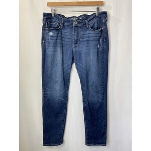 Denizen Levi's Womens Denim Jeans Size 14 Ankle Classic Dark Wash Staple Capsule